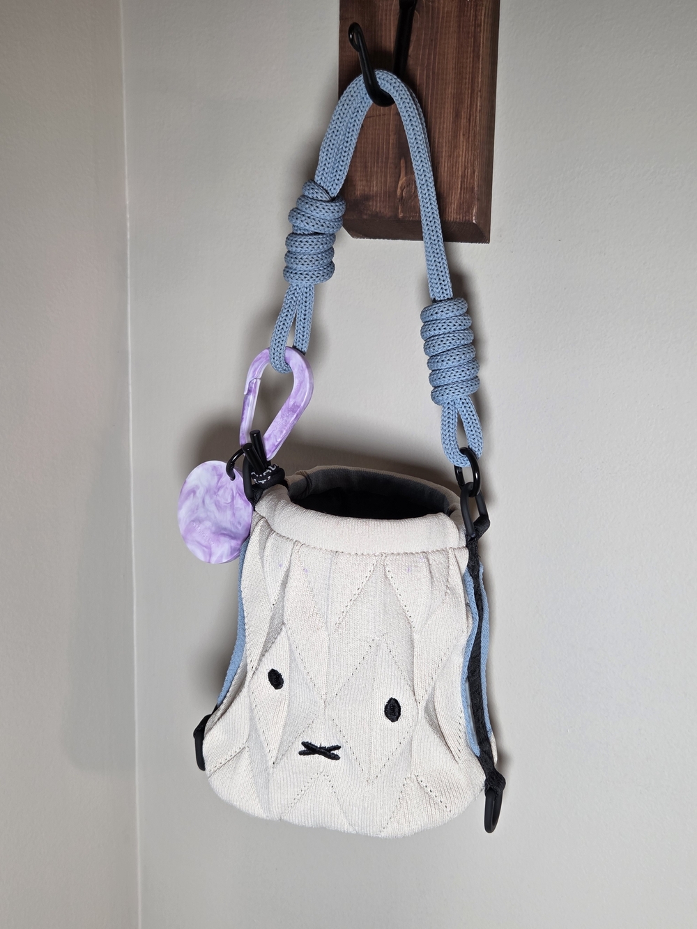 ATACZ x Miffy Urban Twist Bag in Cloud - Viral TikTok Knit Pouch